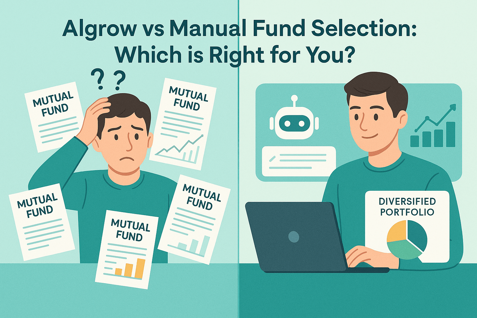 investing in algrow vs manual fund selection